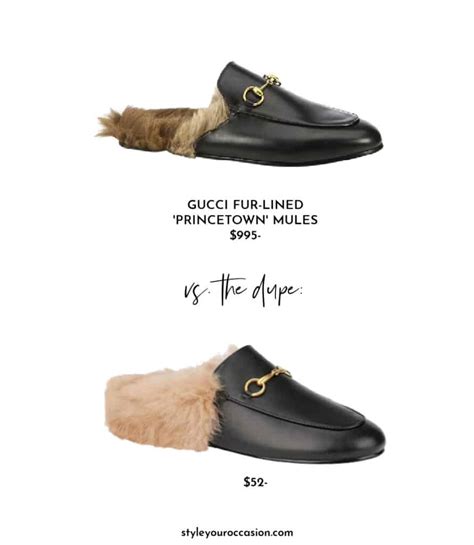 gucci fur mules outfit|fur mules gucci dupe.